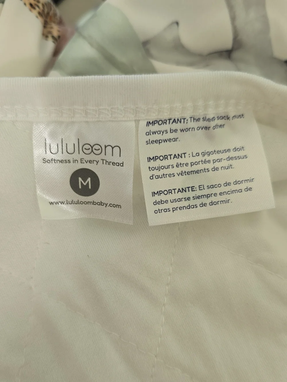 Lululoombaby Safari Jungle Print Sleep Sack Size M (6-15 Months) 1.0 TOG